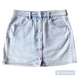 Pacsun Button Front Jean Skirt